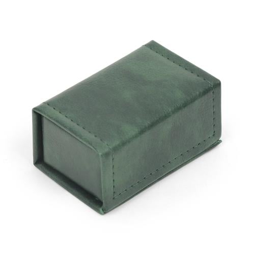 علبة بخور جلد فاخرة لون أخضر | 8*5*4 سم
