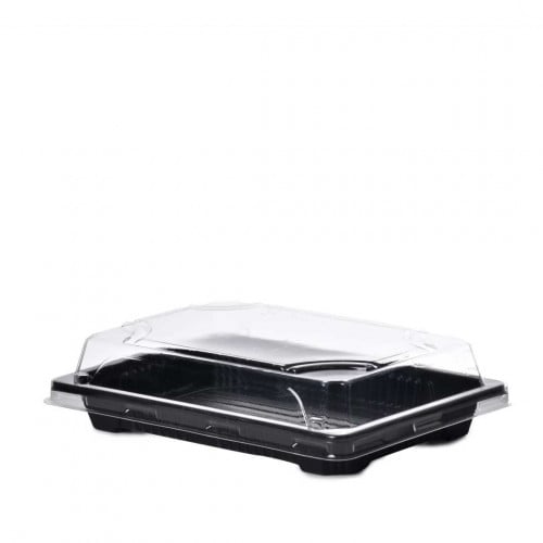 مجموعة (10) علبة فاخرة للأطعمة والحلويات سوداء بغط...