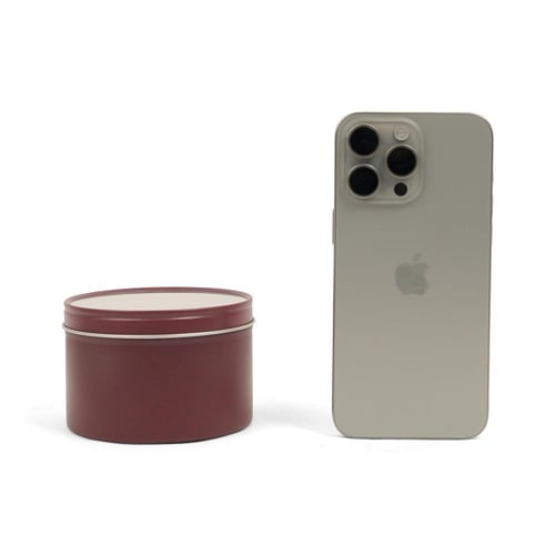 مجموعة(3) علب معدنية دائرية فاخرة بنافذة شفافة بال...