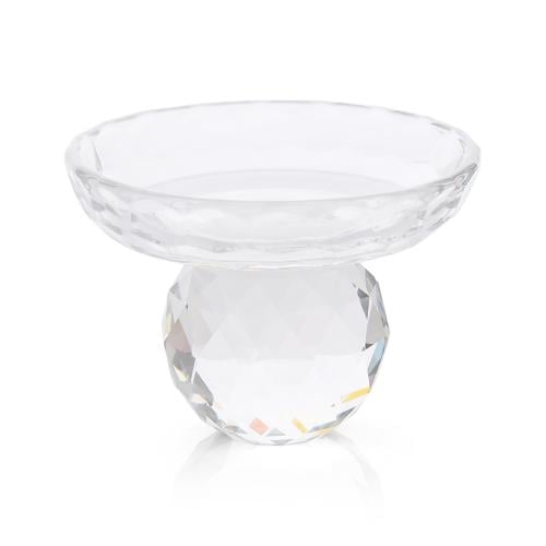 صحن تقديم زجاجي فاخر | 7.5*10.5 سم