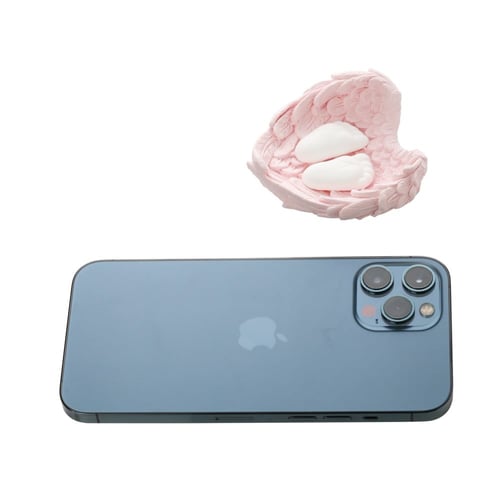 توزيعات مواليد بأجنحة وردية وأقدام طفل(12)حبة |3.5...