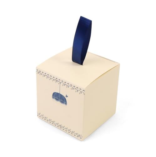 مجموعة (12) علبة توزيعات أنيقة - لون بيج | 8*8*8 س...