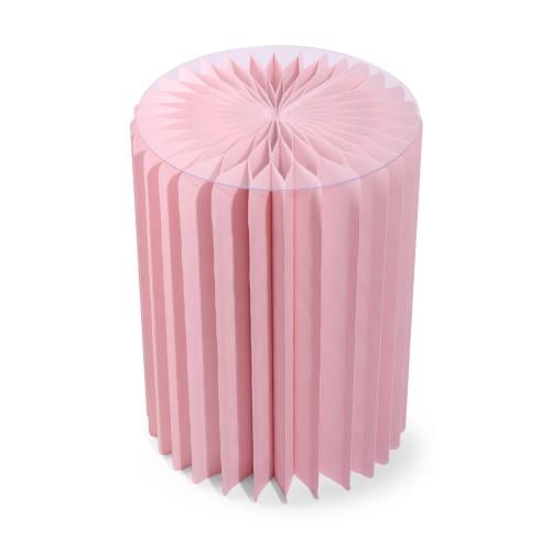 ستاند استقبال ورقي قابل للطي لون وردي | 40*30 سم