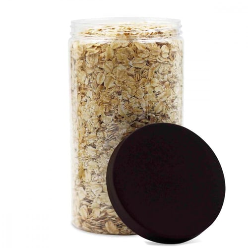 مجموعة (12) علبة بلاستيك بغطاء بني- 720 مل