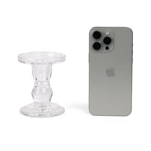 شمعدان/ حامل شموع زجاجي فاخر