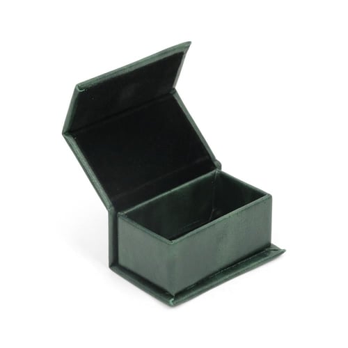 علبة بخور جلد فاخرة لون أخضر | 8*5*4 سم
