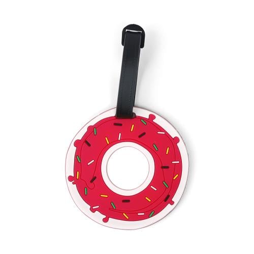 (تاق) بطاقة معلومات لشنط السفر على شكل دونات باللو...