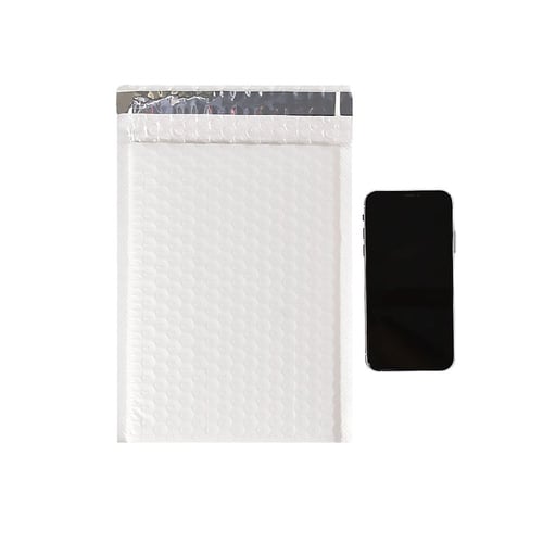 مجموعة (10) اظرف ابيض للطرود البريدية بفقاعات حماي...