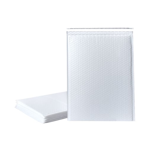 مجموعة (10) اظرف ابيض للطرود البريدية بفقاعات حماي...