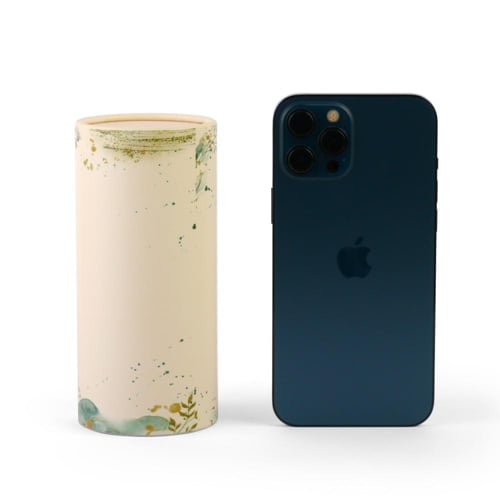 علب مناديل اسطوانية مشجرة لون بيج(3) حبات |6.8* 14...