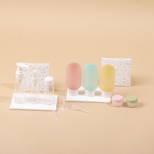 طقم (10) علب بلاستيك شفافة وفارغة بغطاء أبيض|22*15...