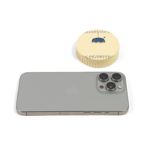 مجموعة (12) غطاء اكواب ورقي بتصميم أبجورة باللون ا...