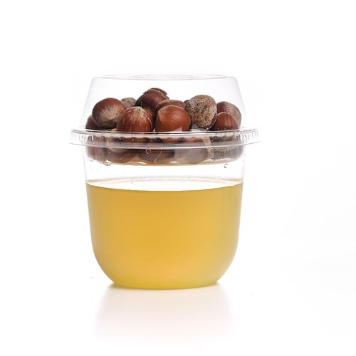 مجموعة (25) كوب بلاستيك شفاف مع حامل للمكسرات والا...