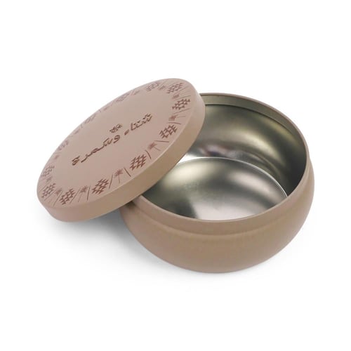 مجموعة (6) علب معدنية فاخرة "شتاء وسمرة" لون بني ف...