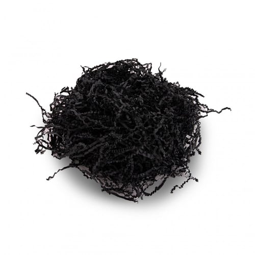 قصاصات ورق أسود مجعد و مقوي لتغليف الهدايا والمنتج...