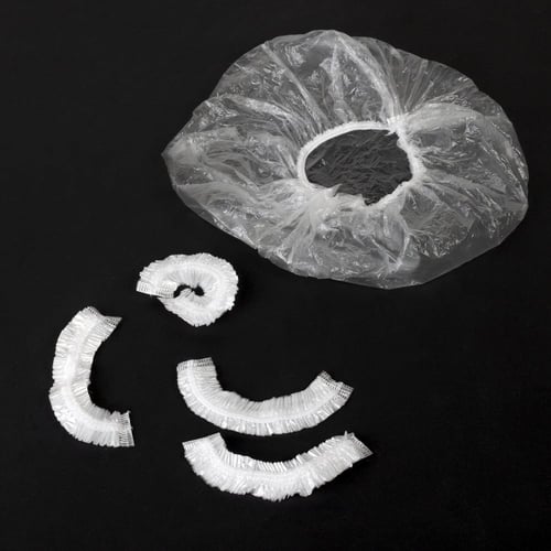 مجموعة (100)غطاء بلاستيك شفاف للصحون - 38 سم