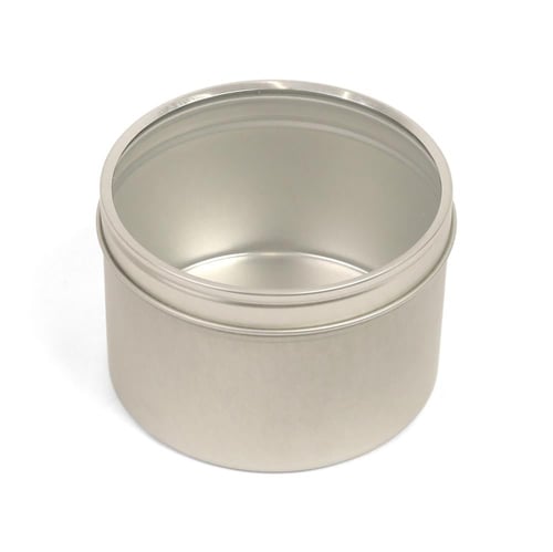 مجموعة(3) علب معدنية دائرية فاخرة بنافذة شفافة بال...