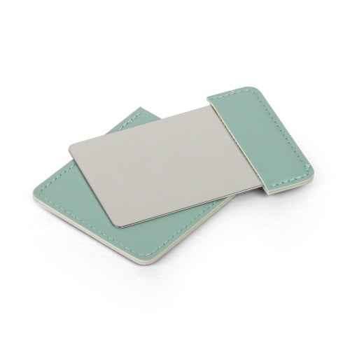 مرايا بغطاء جلد فاخرة توزيعات للمناسبات لون أخضر-(...