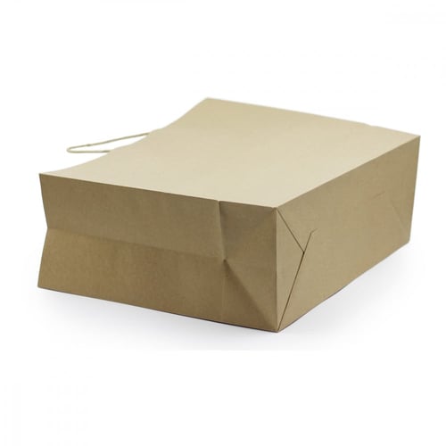 مجموعة (12) كيس ورق بني عريض| 40*34.5*15 سم