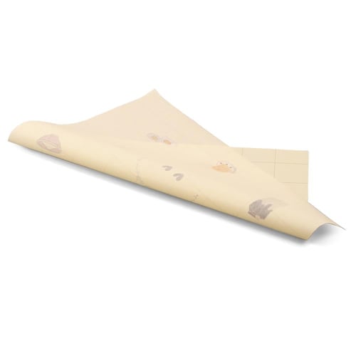 ورق زبدة للساندوتش مطبوع لون أصفر - (100) حبة | 35...