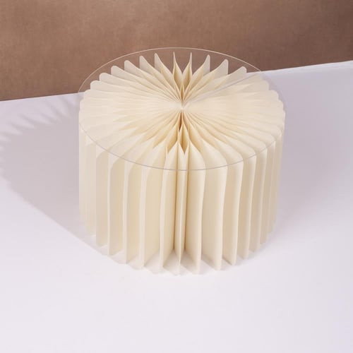 ستاند استقبال ورقي قابل للطي - لون بيج | 20*30 سم