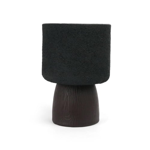 مبخرة سيراميك فاخرة باللون الأسود