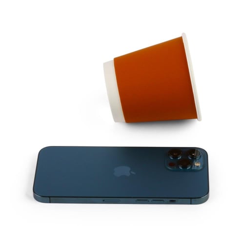 أكواب ورق مخمل بطبقتين اللون بني-(25) حبة| 8 انز