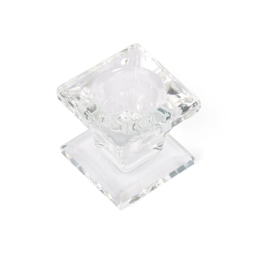 شمعدان/ حامل شموع شكل كأس زجاجي فاخر