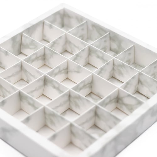 مجموعة (12) علبة ماربل لتقديم وتغليف الشوكولاته |...