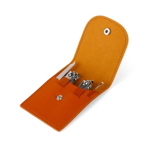 حقيبة طقم العناية بالأظافر توزيعات فاخرة لون بني -...