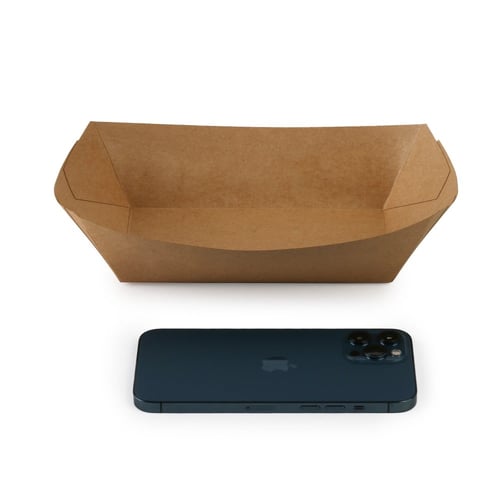 صحون ورق كرافت بني - (50) حبة | 32 انز