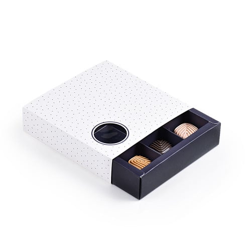 مجموعة (12) علبة فاخرة لتقديم وتغليف الشوكولاته بن...