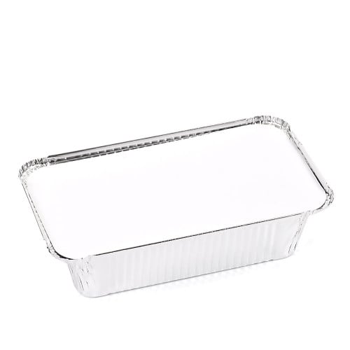 مجموعة ( 8 ) وعاء المنيوم مستطيل + غطاء 1600 ملل