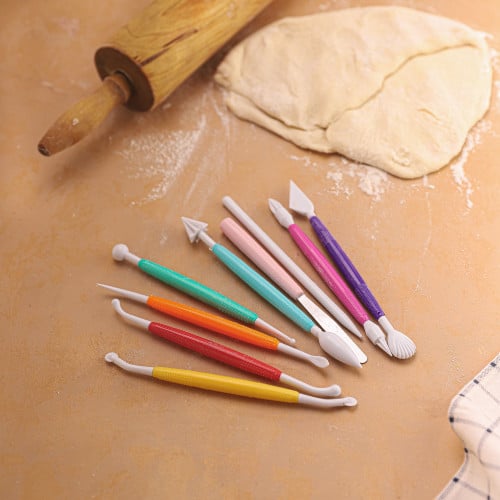 مجموعة (9) أقلام لنقش وتزيين الحلى بفرش مختلفة