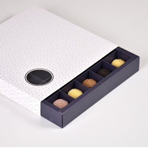 مجموعة (12) علبة فاخرة للشكولاتة والحلويات بنافذة...