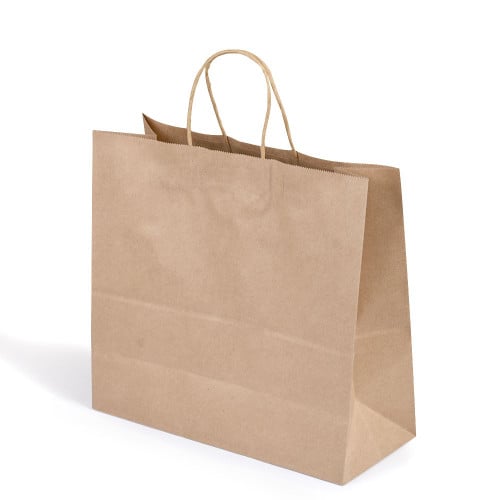 مجموعة (12) كيس ورق عرضي بني