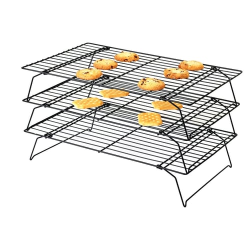 مجموعة(3) أرفف شبك لتبريد المخبوزات - 40*25*9سم