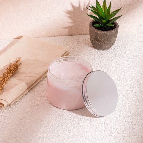 مجموعة ( 12) علبة بلاستيك بغطاء فضي | 220 مل