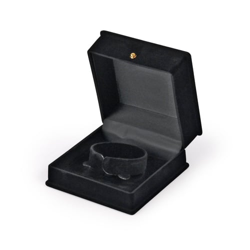 علبة أساور مخمل أسود