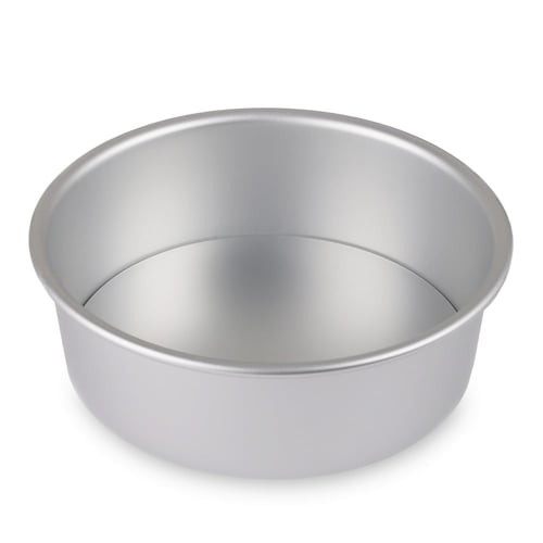 قالب كيك فضي بقاعدة متحركة | 24.5*21*8 سم