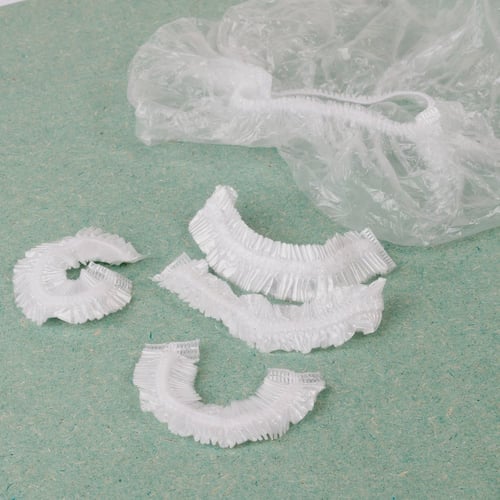 مجموعة (100)غطاء بلاستيك شفاف للصحون - 38 سم