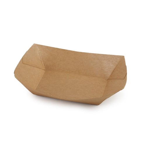 صحن كرافت بني مستطيل-(50) حبة | 13 انز