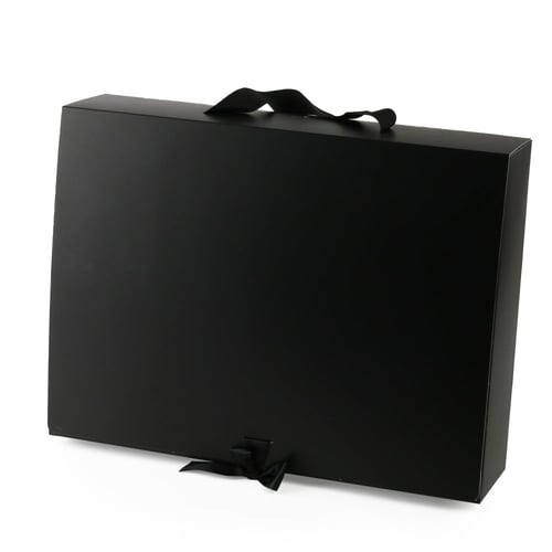 علب ورقية مستطيلة بلون أسود - (12) حبة