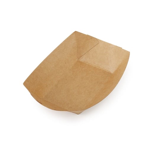 صحن كرافت بني مستطيل-(50) حبة | 4 انز