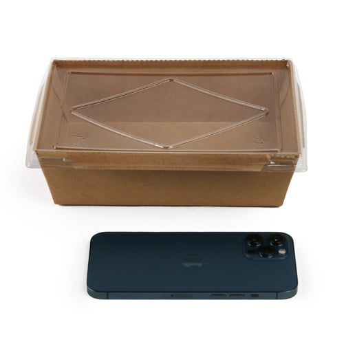 علب كرافت مع غطاء منفصل بلاستيك- (25)حبة | 54 انز