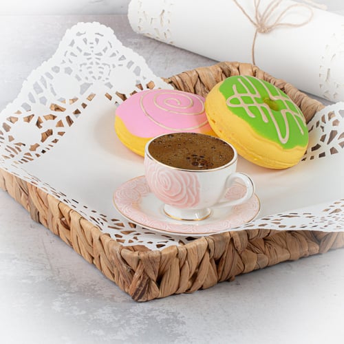 مجموعة (50) ورق دانتيل أبيض بشكل مستطيل - 36.5 × 2...