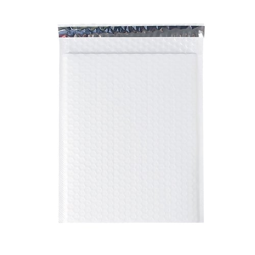 مجموعة (10) اظرف ابيض للطرود البريدية بفقاعات حماي...