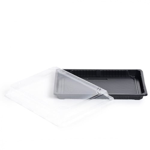 مجموعة (10) علبة فاخرة للأطعمة والحلويات سوداء بغط...