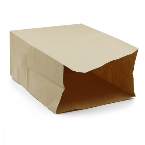 مجموعة (50) كيس ورق كرافت بني |24.5*14*34 سم