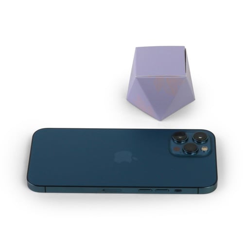 علب توزيعات العيد مضلعة فاخرة باللون بنفسجي "عيدكم...